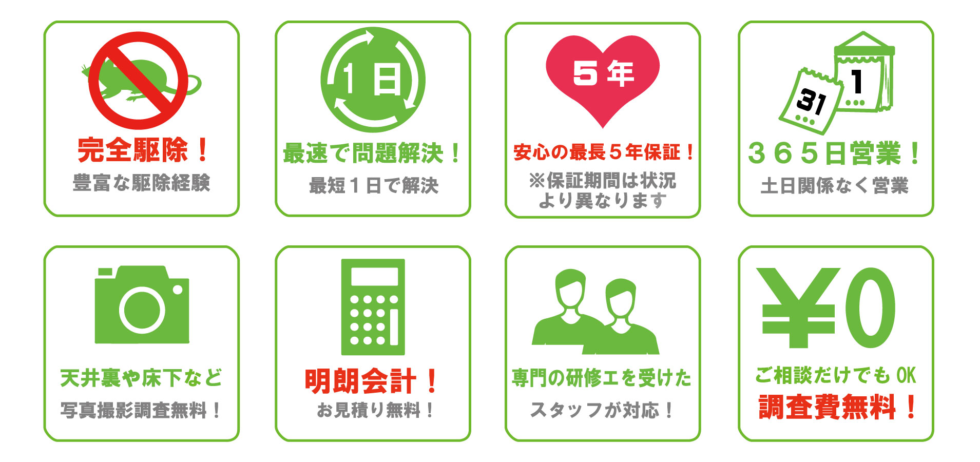 8つの安心